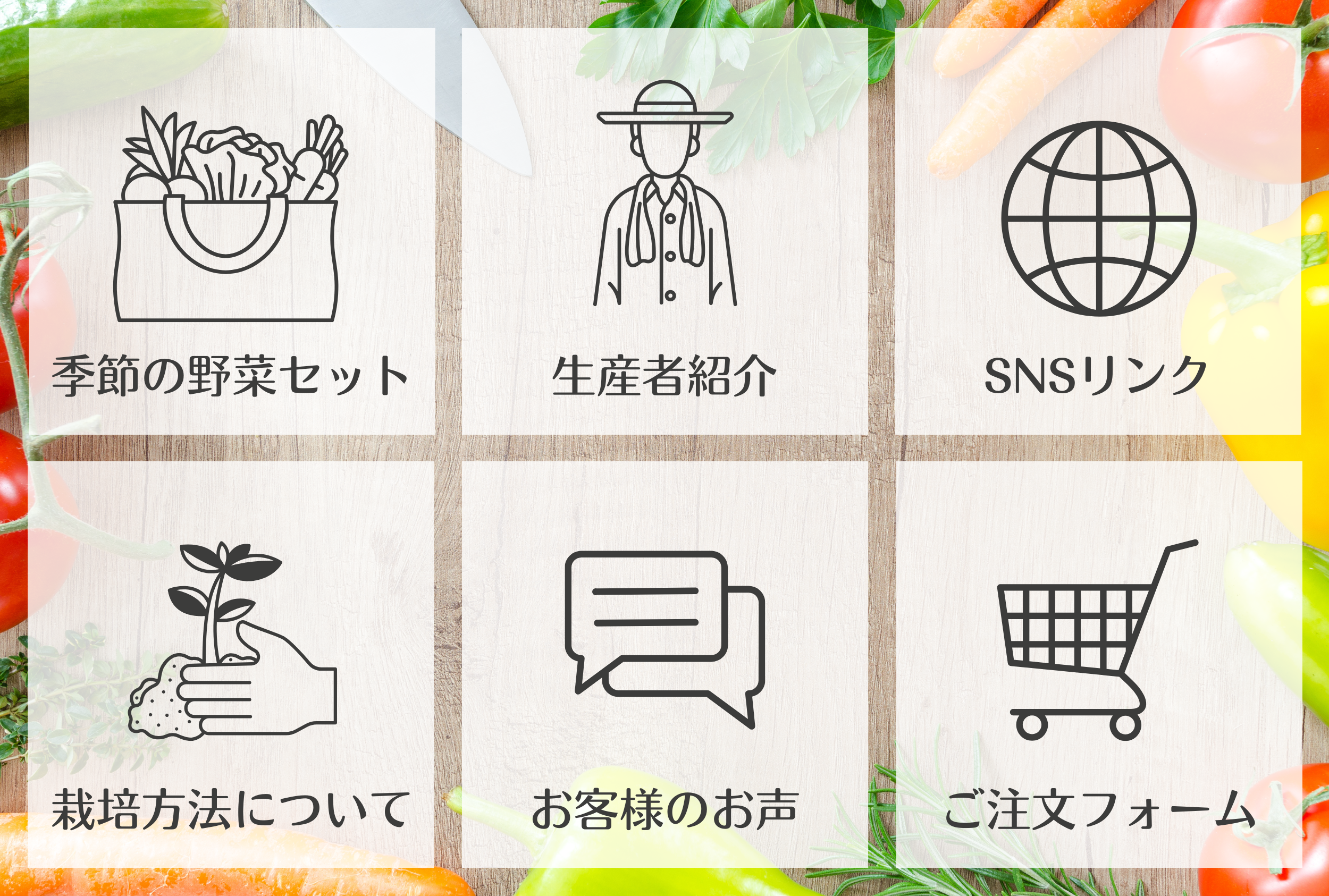 野菜農家 LINEリッチメニュー